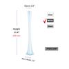 WGV Eiffel Tower Vase Bulk, Open 1.5", Height 24", (Multiple Sizes Choices) White Glass Floral Container with Sturdy Base, Flower Centerpiece for Wedding Event Home Decor, Arts Crafts, 12 Pieces view 2