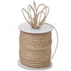 Natural Brown Burlap Twine - 1/16in. X 100 Yards Per Spool - 3 Spools view 1