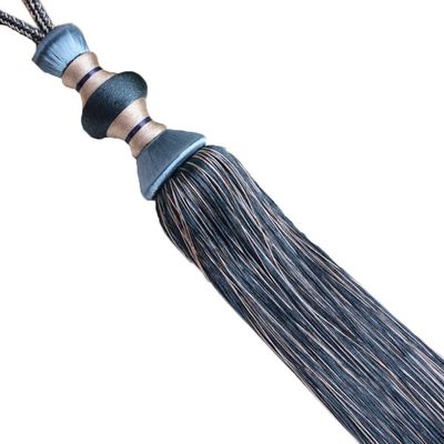 1 Pair Curtain Tassel Rope Tiebacks Decorative Tassels Curtain Tiebacks Curtain Tassel Holdbacks (Dark Blue)