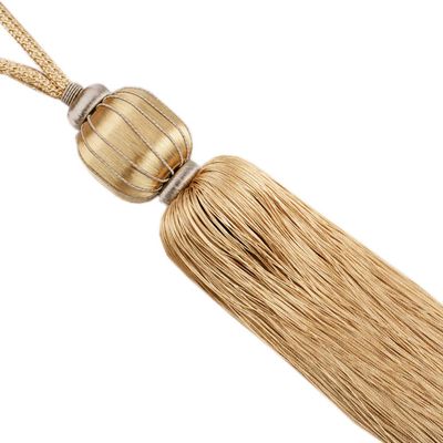 1 Pair Simple Curtain Rope Tiebacks Creative Tassels Curtain Tiebacks Curtain Tassel Holdbacks Buckle Curtain Tassel Rope (Gold)