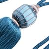 1 Pair Simple Curtain Rope Tiebacks Creative Tassels Curtain Tiebacks Curtain Tassel Holdbacks Buckle Curtain Tassel Rope (Peacock Blue) view 2