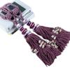 1 Pair Luxurious Tassel Curtain Buckle Decorative Curtain Tassel Holdbacks Tassels Curtain Tiebacks Rope (Purple) view 1