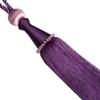 1 Pair European Style Simple Curtain Bandage Rope Luxurious Curtain Accessory Decorative Tassels Curtain Tebacks Holdbacks (Dark Purple) view 1