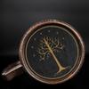 Tree of Gondor Beer Mug, Lord Rings Personalized Stein, Wooden Tankard view 4
