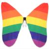 Beistle Fabric Rainbow Wings Colorful Polyester Costume, 5' 6" x 3' 2" view 1