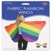Beistle Fabric Rainbow Wings Colorful Polyester Costume, 5' 6" x 3' 2" view 2