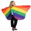 Beistle Fabric Rainbow Wings Colorful Polyester Costume, 5' 6" x 3' 2" view 3