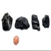 Black Tourmaline Schorl Rough Natural Gemstone Crystal Mineral Raw Specimens for Cabbing - Brazil (20PCS) view 4