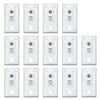KXLife Ceiling Mount Brackets for Flexible Curtain Track, Bendable Curtain Track Ceiling Mounting Hardware (14 PCS) White view 1