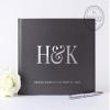 Personalized Wedding Guest Book Custom with Names Monogram Photo Album Signature Sign-in Registry - Hardcover (12x12 inches) view 1