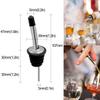 48 Pack Liquor Pour Spouts Set - Stainless Steel bottle spout and Liquor Pourers Dust Caps Covers view 2