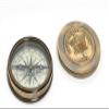 HomeRoots Multiple Colors Wood Brass Makers to The Queen Compass with Leather Case view 1
