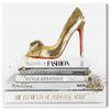 The Oliver Gal Artist Co. Fashion and Glam Wall Art Canvas Prints Red Sole' Shoes Home Dcor, 30" x 30", Gold, White view 1