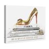 The Oliver Gal Artist Co. Fashion and Glam Wall Art Canvas Prints Red Sole' Shoes Home Dcor, 30" x 30", Gold, White view 2