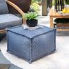 nuLOOM Amalfi Aztec Print Indoor/Outdoor Ottoman Pouf view 3