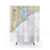 Galveston Bay and Approaches Nautical Chart Shower Curtains, 71" x 74" view 1