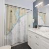 Galveston Bay and Approaches Nautical Chart Shower Curtains, 71" x 74" view 2