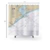 Galveston Bay and Approaches Nautical Chart Shower Curtains, 71" x 74" view 3
