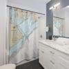 Matagorda Bay Nautical Chart Shower Curtains, 71" x 74" view 2