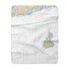 Block Island & Block Island Sound Nautical Chart Sherpa Fleece Blanket, 60" x 80" view 1
