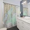 Casco Bay Nautical Chart Shower Curtains, 71" x 74" view 2