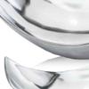 HomeRoots Decor 7.5-inch x 13-inch x 4.5-inch Silver/Buffed Small Scoop - Bowl view 2