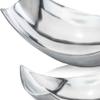 HomeRoots Decor 7.5-inch x 13-inch x 4.5-inch Silver/Buffed Small Scoop - Bowl view 3