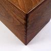 Custom Handmade Tissue Box Cover Holder Solid Texas Black Walnut Box Jointed Sides Deep Rectangle Style view 2