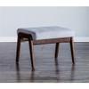 Alpine Furniture Zephyr Slate Chair, Medium Brown Frame, Light Grey Cushion view 2