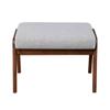 Alpine Furniture Zephyr Slate Chair, Medium Brown Frame, Light Grey Cushion view 4
