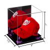 Better Display Cases Versatile Acrylic Display Case - Small Rectangle Box with Mirror and Purple Risers 8.75" x 7.75" x 7" (A006-PR) view 2