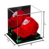 Better Display Cases Versatile Acrylic Display Case - Small Rectangle Box with Mirror and Green Risers 8.75" x 7.75" x 7" (A006-GRR) view 2