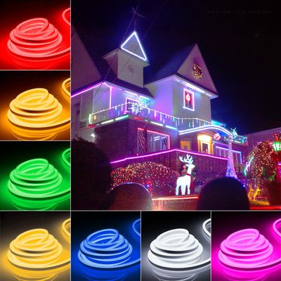 TORCHSTAR Premium 50ft RGB LED Neon Rope Light, Valentine's Day Decoration, Outdoor IP67 Waterproof, 120V UL Plug, ETL Connectable Neon Light Strip for Shop Sign, Max 2 Sets(100FT), Multicolor