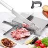 Moongiantgo Biltong Slicer Manual Meat Cutter with Scale - Stainless Steel Cutting Machine Hand Herb Root Slicer for Salami, Ham, Bacon, Vegetables, Deli, Ginseng, Fish (KD0270) view 1