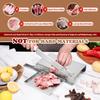 Moongiantgo Biltong Slicer Manual Meat Cutter with Scale - Stainless Steel Cutting Machine Hand Herb Root Slicer for Salami, Ham, Bacon, Vegetables, Deli, Ginseng, Fish (KD0270) view 3