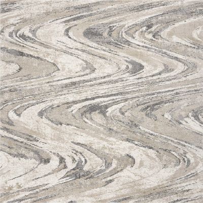 HomeRoots Polypropelene 3'3" x 4'11" Polypropylene Natural Area Rug