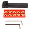 Jarchii Lathe Turning Tool, Lathe Turning Tool Set, 13Pcs Wwlnr1616H08/Wwlnr1616K08 16100Mm Lathe Turning Tool Holder With 10Pcs Inserts + 2Pcs Wrench For SemiFinishing And Finishi view 1