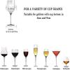 FOMANSH Wine Glass Rack - Under Cabinet Stemware Wine Glass Holder Glasses Storage Hanger 2 Pack Metal Organizer for Bar Kitchen 4 Rows Gold view 3