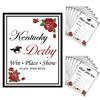 ANGOLIO Race Horse Party Supplies, 40Pcs Betting Card for Guess Who will Win the First on Horse Racing, Win Place Show Ticket Play Your Bets Card Derby Invitation Guessing Game supplies view 1