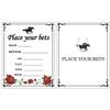 ANGOLIO Race Horse Party Supplies, 40Pcs Betting Card for Guess Who will Win the First on Horse Racing, Win Place Show Ticket Play Your Bets Card Derby Invitation Guessing Game supplies view 4