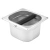 Ailelan Coffee Knock Box,Espresso Dump Bin,Coffee Bin,Stainless Steel Espresso Knock Box Built-in Container for Ground 6.3 x 6.89 x 3.7 inch (Square) view 1