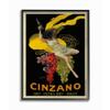 Stupell Industries Cinzano Vintage Poster Wine Design, Black Framed, 24x30 view 1