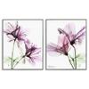 Stupell Industries Purple Flower Bloom, Design by Albert Koetsier Wall Art, 2pc, Each 11 x 14, Grey Framed view 1