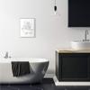 Stupell Industries Soak Your Troubles Away Ink Drawing Bathroom, Design by Milli Villa Wall Art, 16 x 20, Grey Framed view 2