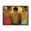 Stupell Industries Sunset Portraits Native Figures Classic Painting, Design by Paul Gauguin Wall Art, 24 x 30, Black Framed view 1