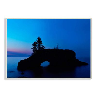 Stupell Industries Lake Blue Purple Landscape Photograph, Design by James Mcloughlin Art, 10 x 15, Wall Plaque