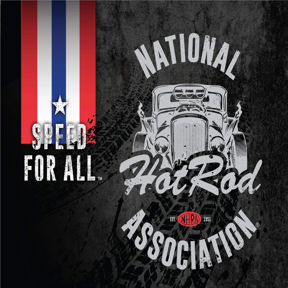 NHRA Hot Rod 15" x 20" Officially Licensed Logo Canvas by The Holland Bar Stool Co.