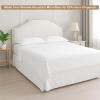 ARlinen RV King Bed Skirt 72x80, 8-Inch Drop with Split Corners, Tailored Pleated Design, Wrinkle-Free Microfiber, Easy Fit for Box Spring or Bed Frame, White view 3
