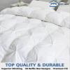 SLEEP-NEST Twin XL Comforter - 68x92 Ultra Soft All-Season Pinch Pleat 1 Piece Blanket - Elegant Pintuck Design Down Alternative Quilt - Lightweight, Cooling Dorm Bedding with 8 Tabs - White view 2