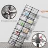 KOKOIN Magnetic Side Open Transparent Plastic Storage Shoe Box Clear Shoe Display Case Sneaker Shoe Storage Box Display Box Shoe Container Clear Closet Shelf Shoe Organizer (Black 4PC) view 3